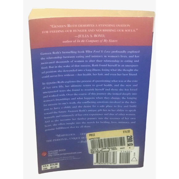 Appetites : On the Search for True Nourishment by Geneen Roth 1996 - Picture 2 of 2